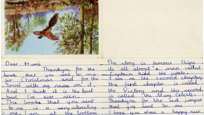 Une carte écrite par John Lennon lorsqu’il avait 11 ans vendue aux enchères